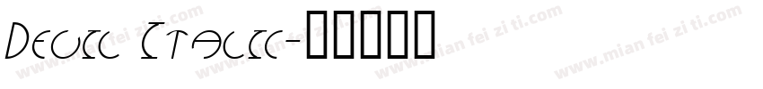Devil Italic字体转换